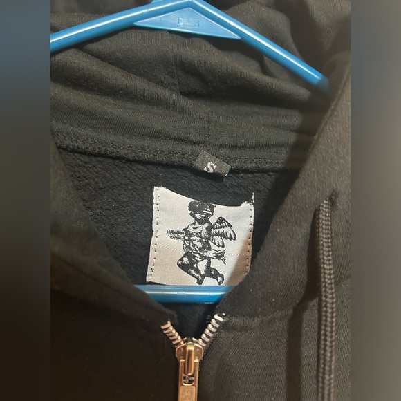 Y2K AFFECTIONATE ANGELS HOODIE size S oversize - Picture 3 of 9